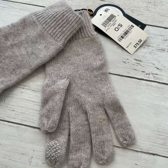 Charter Club Women's Cashmere Touch Gloves, Created for Macy's gray winter fall - Picture 4 of 10